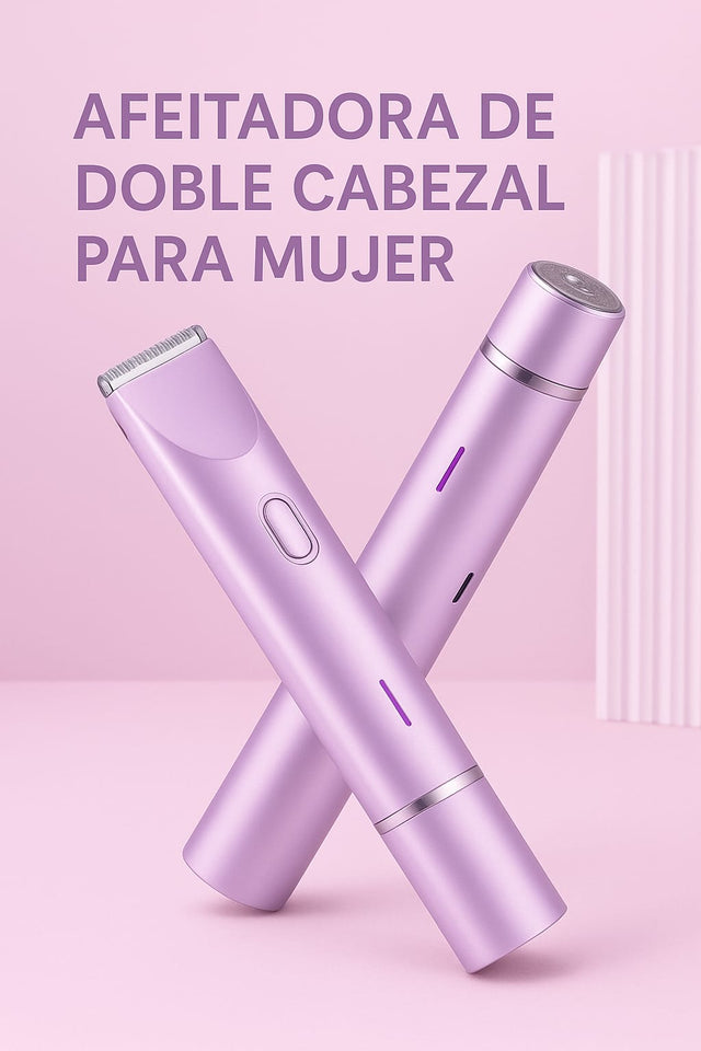 🌸Afeitadora Eléctrica 2 en 1 de Doble Cabezal